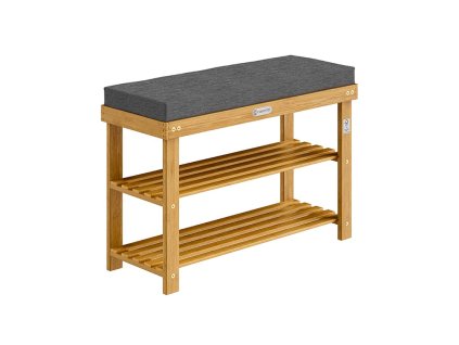 58687 akaciovy botnik se sedakem 90 x 30 x 48 cm