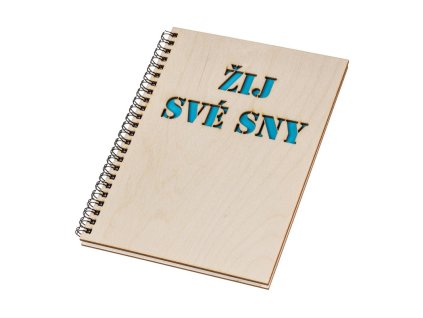 8226 4 dreveny blok a5 zij sve sny modry