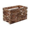 1344 1 opalena drevena bedynka 40 x 22 x 24 cm