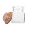 3105 3 sklenena korenka drevena 120ml