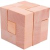 3384 8 drevene hlavolamy set 4 ks