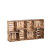 3711 1 drevene opalene bedynky knihovna 70 x 140 x 24 cm