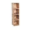 3741 1 drevene opalene bedynky regal 120 x 30 x 35 cm