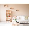 Drevene bedynky regal 150x60x30 cm