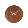 atmowood orechove hodiny 50 cm bile rucicky