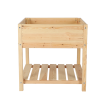 56866 2 vyvyseny dreveny truhlik s polici 78 x 78 cm borovice