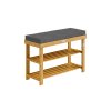 58687 akaciovy botnik se sedakem 90 x 30 x 48 cm