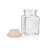 609 3 sklenena korenka drevena 150ml